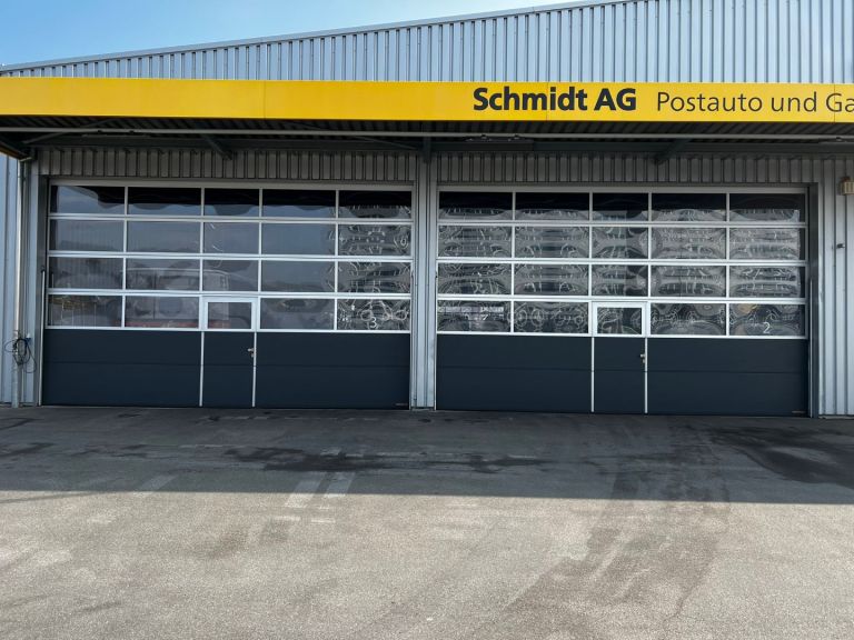Industrie-Sektionaltore APU F42 mit Schlupftüren
